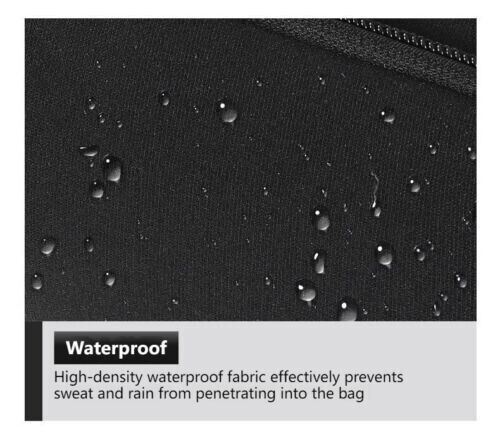 Double Tier Zip Belt Pouch Sport Wallet Waterproof Running Pack Travel Waist Bag