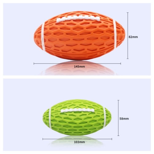 Bite-resistant Vocal Rugby Dog Ball Puzzle Boredom Grinding Interactive Pet Toy
