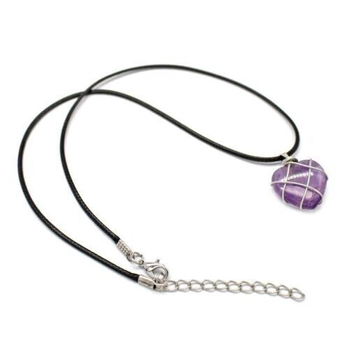 Women Winding Heart Shape Crystal Pendant Fashion Colored Gemstones Necklace