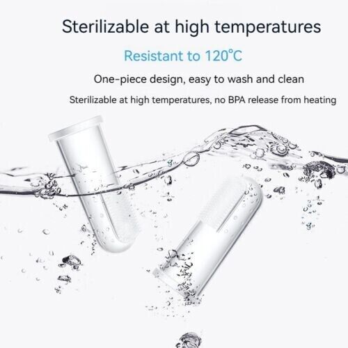 Silicone Pet Toothbrush Brushing Cats Dogs Small Breed Clean Finger Glove Design