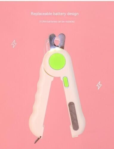 Cat Dog Nail Sharpener Nail Clippers Pet Grooming Cleaning Supplies LED Lights