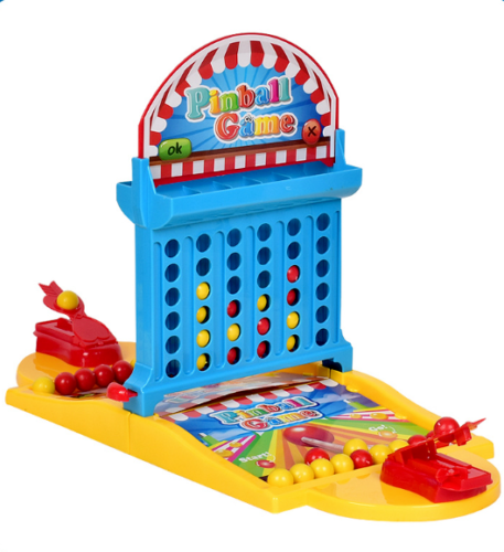 Mini Pinball Game Indoor Table Games Shooting Desktop Toy Set Kids Boys Gift