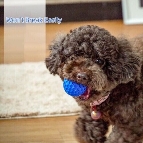 Bite Resistant Pet Interactive Tooth Cleaning Rubber Toy Dog Vocalizing Toys