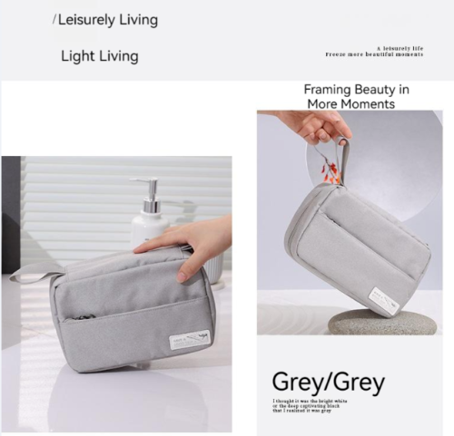 Portable Zip Hangable Toiletry bag Travel Cosmetic Organizer Storage Makeup Bag