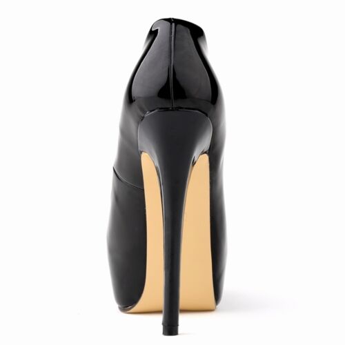 New Fashion QUALITY EVERYDAY SEXY LADY WOMEN PATENT PLATFORM HIGH HEELS SHOES