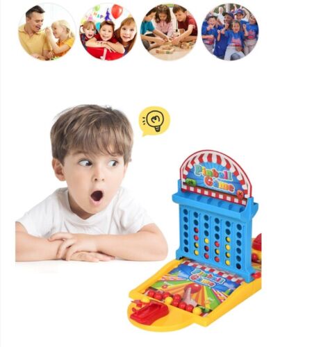 Mini Pinball Game Indoor Table Games Shooting Desktop Toy Set Kids Boys Gift