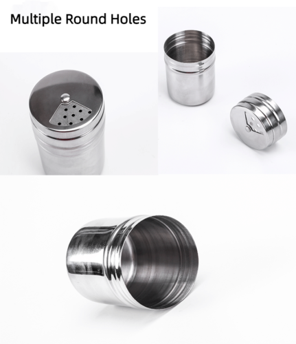 Outdoor Barbecue Portable Stainless Steel Kitchen Seasoning Jar 6 In 1 Set