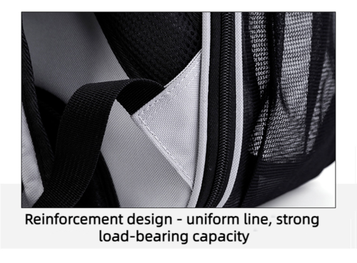Pet Outdoor Breathable Foldable Clear Large Space Backpack Handheld Shoulder Bag