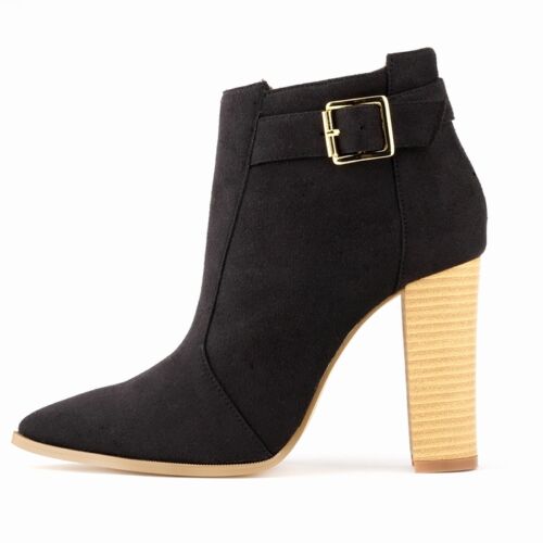 NEW FASHION EVERYDAY QUALITY WOMEN LADIES HIGH HEELS CASUAL ANKLE BOOTS SHOES