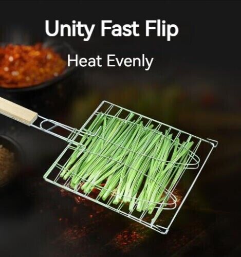 Outdoor BBQ Clips Durable Tools Thick Camping Cooking Net Grilled Fish Tong