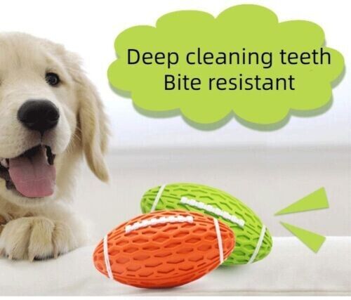 Bite-resistant Vocal Rugby Dog Ball Puzzle Boredom Grinding Interactive Pet Toy