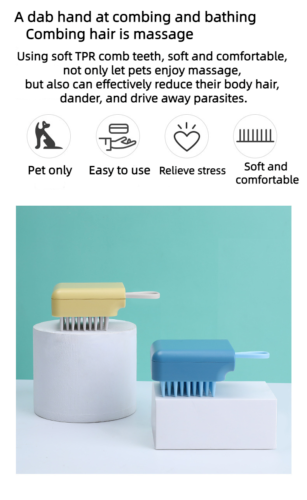 New Cat and Dog Massage Pet SPA Massage Convenient Scrubber Pet Bath Brush