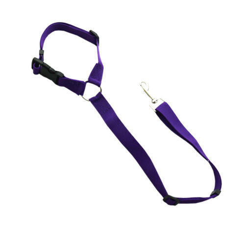 Nylon Adjustable Pet Dog Safety Seat Belt Harness Lead Vehicle Clip Travel Leash