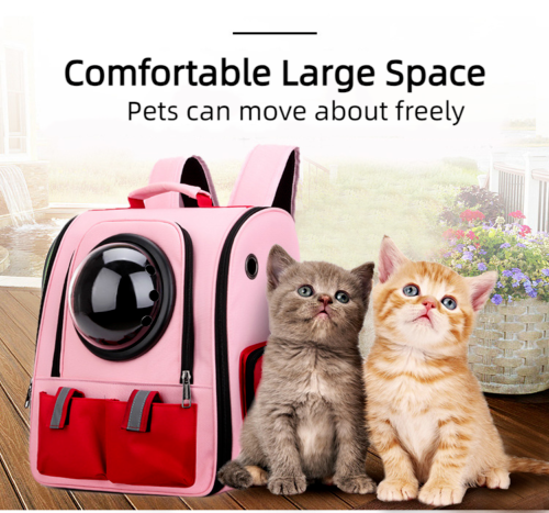 Pet Outdoor Portable Breathable Backpack Cat Dog Space Capsule Shoulder Bag