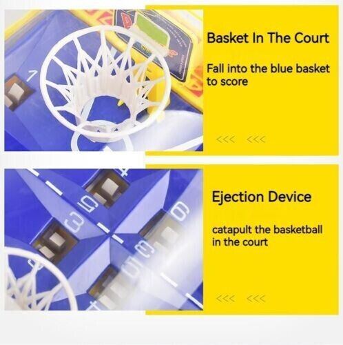 2 People Versus Button Ejection Basketball Game Parent Child Interactive Toys