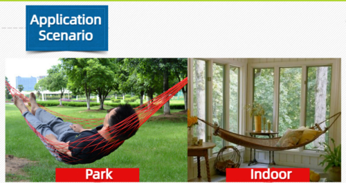 Outdoor Travel Hiking Swing Hammock Portable Aerial Nylon Rope Leisure Mesh