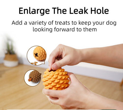 Dog Leaky Food Toy Bionic Pine Cone Interactive Pet Supplies Leaky Food Dog Toy