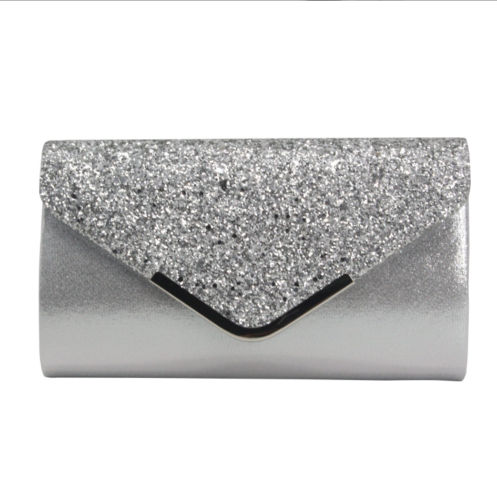 NEW Shining Satin Ladies Evening Clutch Bag Wedding Bridal Chain Handbag Wallet