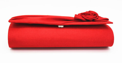 NEW Evening Clutch Bag Shining Satin Lady Wedding Bridal Chain MULTI COLOR gift