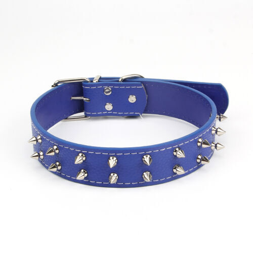 New Large And Medium Size Dog PU Leather Rivet Collar Punk Style Dog Collar