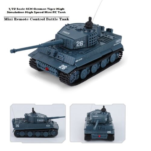 Kid Boy Toy Gift Remote Control Scale Tiger High Simulation Speed Mini RC Tank