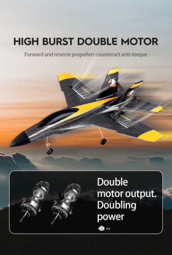 New F18 Remote Control Fixed Wing Fighter Aircraft EPP Foam Glider Kid's Toy