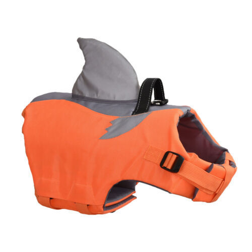 New Dogs Safe Luminous Life Jacket Durable Shark Fin Design Life Jacket
