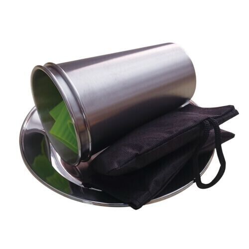2 Persons Portable Cutlery Plate Stainless 12-pieces Set Outdoor Camp Barbecue