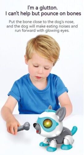 Kid Voice Activated Sound Touch Sensitive Children Accompany Robot Dogs Gift