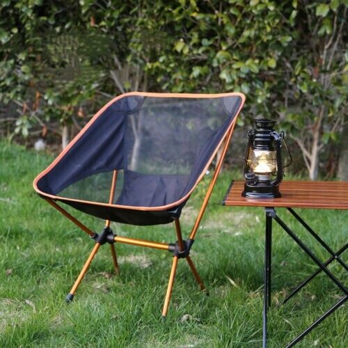 Outdoor Camping Aluminum Alloy Ultra Light Portable Leisure Back Folding Chair