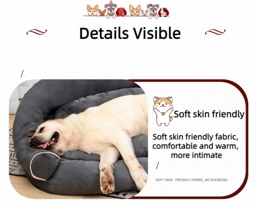 New Pet Dog Sofa Bed Dog Kennel Autumn Winter Pet Deep Sleep Large Dog Sofa