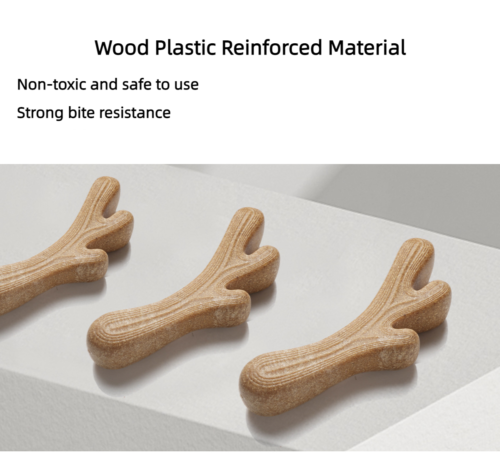 New Pet Molar Stick Wood Plastic Antler Bite Resistant Boredom Dog Toys
