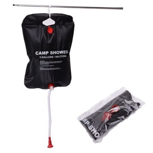 Foldable Shower Bag Solar Heat Camping Hiking Travel Water Storage Bag 20L 40L