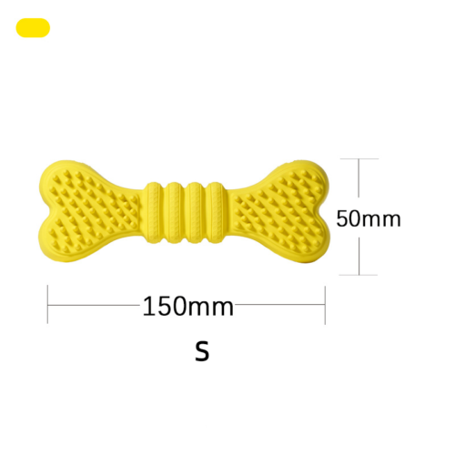 Leaky Food Bone Shaped Pet Toys Dog Toy Gnawing Teeth Grinding Teeth Cleaning
