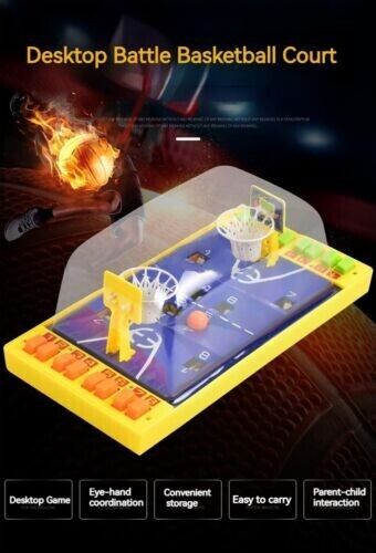 2 People Versus Button Ejection Basketball Game Parent Child Interactive Toys