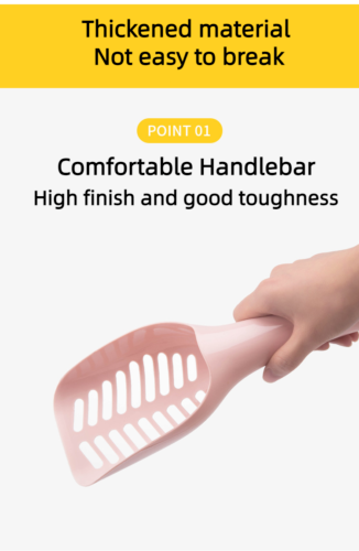 Overstriking Handle Cat Litter Scoop Hollow Pet Litter Scoop Cleaning Supplies