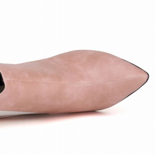 WOMEN FAUX LEATHER HIGH HEELS STILETTO BOOTS SEXY HOT
