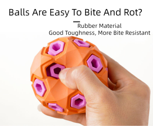 Rubber Bite Resistant Pet Interactive Tooth Cleaning Toy Dog Vocalizing Toys