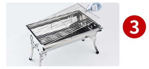 New Large Charcoal BBQ Grill Portable Outdoor Barbecue Foldable Camping