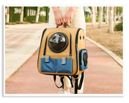 Pet Outdoor Portable Breathable Backpack Cat Dog Space Capsule Shoulder Bag