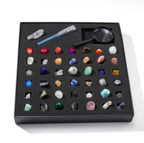 Gift idea Polished Healing Crystal Natural Gemstone Collection Stone Kit Set