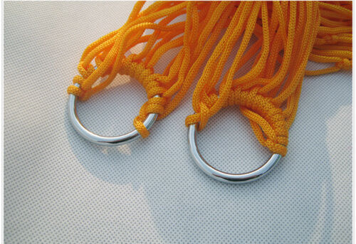 Outdoor Travel Hiking Swing Hammock Portable Aerial Nylon Rope Leisure Mesh