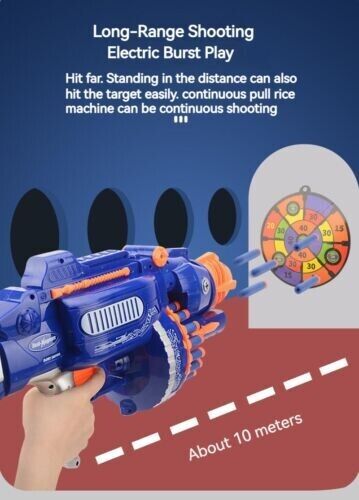 Soft Bullet Simulation Shooting Sound Effects Children's Electric Target Gun