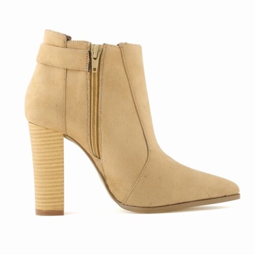 NEW FASHION EVERYDAY QUALITY WOMEN LADIES HIGH HEELS CASUAL ANKLE BOOTS SHOES