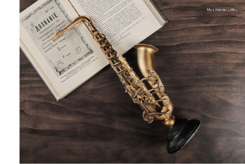 Saxophone Violin instrument home bookcase cabinet decorated resin decoration