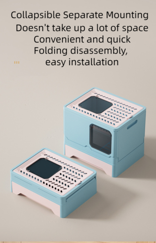 Simple Cleaning Drawer Type Pet Toilet Fully Anti-Splash Enclosed Cat Litter Box