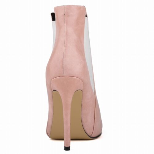 WOMEN FAUX LEATHER HIGH HEELS STILETTO BOOTS SEXY HOT