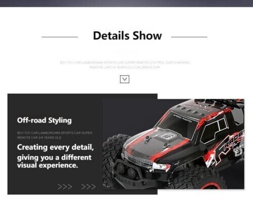 Climbing Electric RC Car Vehicle 4wd 2.4 Kids Buggy High Speed Stunt Racing Toy