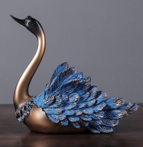 European Swan Resin Arts and Crafts Decoration Living Room Porch Table Gift Idea