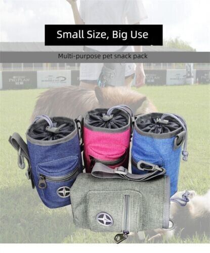 Pet Portable Snack Bag Training Bag Dog Walking Bag With Garbage Pickup Bag